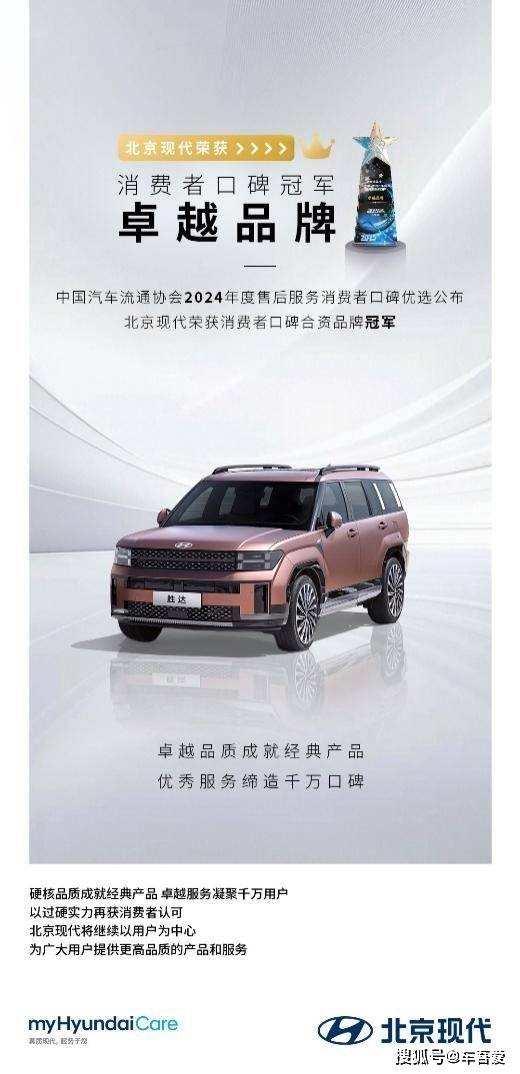 2024年度售后服务消费者口碑-卓越品牌大奖爱游戏app网站北京现代荣获中国汽车流通协会(图3)